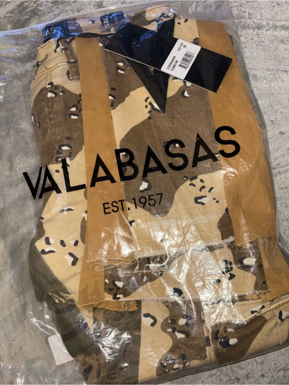 Valabasas Desert Stripe Camo Jacket - Tan & Brown